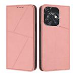 For Tecno Spark 10C Strong Magnetic Frosted Flip Leather Phone Case(Pink)