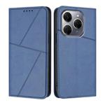 For Tecno Spark 20 Pro 4G Strong Magnetic Frosted Flip Leather Phone Case(Royal Blue)