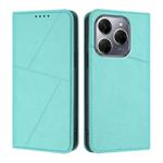 For Tecno Spark 20 Pro 4G Strong Magnetic Frosted Flip Leather Phone Case(Light Blue)