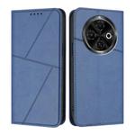 For Tecno Spark 30C 4G Strong Magnetic Frosted Flip Leather Phone Case(Royal Blue)