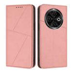 For Tecno Spark 30C 4G Strong Magnetic Frosted Flip Leather Phone Case(Pink)