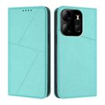 For Tecno Spark Go 2023 / Pop 7 / Pop 7 Pro Strong Magnetic Frosted Flip Leather Phone Case(Light Blue)