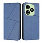 For Tecno Spark Go 2024 Strong Magnetic Frosted Flip Leather Phone Case(Royal Blue)