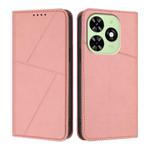 For Tecno Spark Go 2024 Strong Magnetic Frosted Flip Leather Phone Case(Pink)