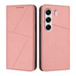 For Tecno Camon 40 Strong Magnetic Frosted Flip Leather Phone Case(Pink)