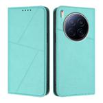 For Tecno Camon 40 Premier Strong Magnetic Frosted Flip Leather Phone Case(Light Blue)