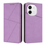 For Tecno Pova 6 Neo 5G / Spark 30 5G Strong Magnetic Frosted Flip Leather Phone Case(Light Purple)