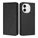 For Tecno Pova 6 Neo 5G / Spark 30 5G Strong Magnetic Frosted Flip Leather Phone Case(Black)