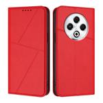 For Tecno Spark 30 4G Strong Magnetic Frosted Flip Leather Phone Case(Red)