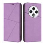 For Tecno Spark 30 4G Strong Magnetic Frosted Flip Leather Phone Case(Light Purple)