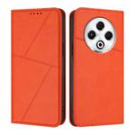 For Tecno Spark 30 4G Strong Magnetic Frosted Flip Leather Phone Case(Orange)