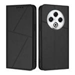 For Tecno Spark 30 4G Strong Magnetic Frosted Flip Leather Phone Case(Black)