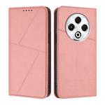 For Tecno Spark 30 4G Strong Magnetic Frosted Flip Leather Phone Case(Pink)