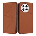 For Tecno Spark 30 Pro Strong Magnetic Frosted Flip Leather Phone Case(Coffee Color)