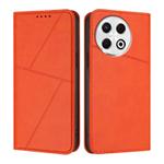 For Tecno Spark 30 Pro Strong Magnetic Frosted Flip Leather Phone Case(Orange)