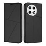 For Tecno Spark 30 Pro Strong Magnetic Frosted Flip Leather Phone Case(Black)