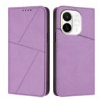 For Tecno Spark 30C 5G / Pop 9 5G Strong Magnetic Frosted Flip Leather Phone Case(Light Purple)