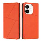 For Tecno Spark 30C 5G / Pop 9 5G Strong Magnetic Frosted Flip Leather Phone Case(Orange)