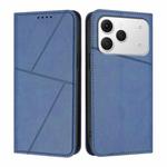 For Tecno Spark 40 4G Strong Magnetic Frosted Flip Leather Phone Case(Royal Blue)