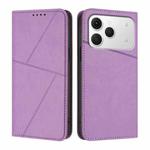 For Tecno Spark 40 4G Strong Magnetic Frosted Flip Leather Phone Case(Light Purple)