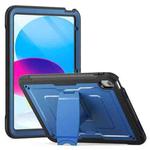 For iPad 2025 / 2022 Honeycomb Stand TPE Hydric PC Tablet Case(Navy Blue)