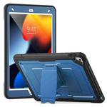 For iPad 10.2 2021 / 2020 / 10.5 2019 Honeycomb Stand TPE Hydric PC Tablet Case(Navy Blue)
