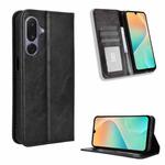 For Samsung Galaxy M36 5G Magnetic Buckle Retro Texture Leather Phone Case(Black)