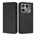 For Infinix GT 20 Pro Strong Magnetic Frosted Flip Leather Phone Case(Black)