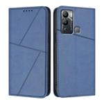 For Infinix Hot 12i / Hot 20i Strong Magnetic Frosted Flip Leather Phone Case(Royal Blue)