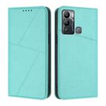 For Infinix Hot 12i / Hot 20i Strong Magnetic Frosted Flip Leather Phone Case(Light Blue)
