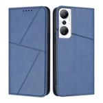 For Infinix Hot 20 4G Strong Magnetic Frosted Flip Leather Phone Case(Royal Blue)