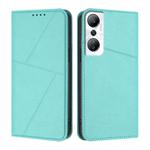 For Infinix Hot 20 4G Strong Magnetic Frosted Flip Leather Phone Case(Light Blue)