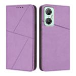 For Infinix Hot 20 5G Strong Magnetic Frosted Flip Leather Phone Case(Light Purple)