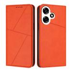 For Infinix Hot 30 Strong Magnetic Frosted Flip Leather Phone Case(Orange)