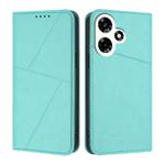 For Infinix Hot 30 Strong Magnetic Frosted Flip Leather Phone Case(Light Blue)