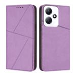 For Infinix Hot 30 Play / Hot 30 Play NFC Strong Magnetic Frosted Flip Leather Phone Case(Light Purple)