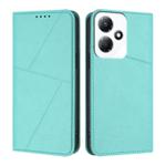 For Infinix Hot 30 Play / Hot 30 Play NFC Strong Magnetic Frosted Flip Leather Phone Case(Light Blue)