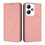 For Infinix Hot 30 Play / Hot 30 Play NFC Strong Magnetic Frosted Flip Leather Phone Case(Pink)