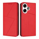 For Infinix Hot 30i Strong Magnetic Frosted Flip Leather Phone Case(Red)