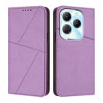 For Infinix Hot 40 / Hot 40 Pro Strong Magnetic Frosted Flip Leather Phone Case(Light Purple)