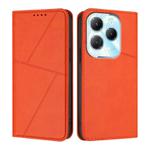 For Infinix Hot 40 / Hot 40 Pro Strong Magnetic Frosted Flip Leather Phone Case(Orange)