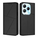 For Infinix Hot 40 / Hot 40 Pro Strong Magnetic Frosted Flip Leather Phone Case(Black)