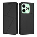 For Infinix Hot 40i Strong Magnetic Frosted Flip Leather Phone Case(Black)