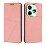 For Infinix Hot 40i Strong Magnetic Frosted Flip Leather Phone Case(Pink)