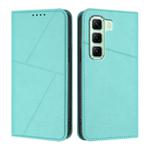 For Infinix Hot 50 4G Strong Magnetic Frosted Flip Leather Phone Case(Light Blue)
