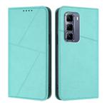 For Infinix Hot 50 Pro 4G Strong Magnetic Frosted Flip Leather Phone Case(Light Blue)