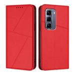 For Infinix Hot 50 Pro+ 4G Strong Magnetic Frosted Flip Leather Phone Case(Red)