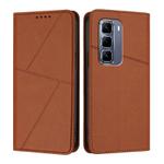 For Infinix Hot 50 Pro+ 4G Strong Magnetic Frosted Flip Leather Phone Case(Coffee Color)