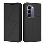 For Infinix Hot 50 Pro+ 4G Strong Magnetic Frosted Flip Leather Phone Case(Black)