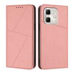 For Infinix Hot 50i / Smart 9 Strong Magnetic Frosted Flip Leather Phone Case(Pink)